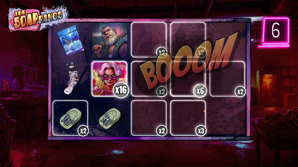 Winning lines from Soapranos slot game